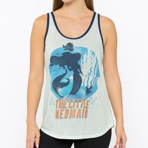 Disney Little Mermaid Green Graphic Tank Top women’s SMALL